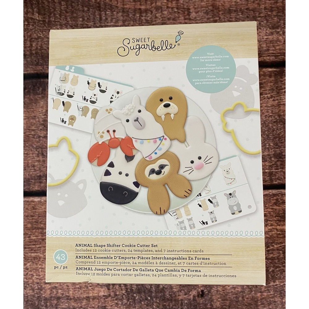 Sweet Sugarbelle Animal Shape Shifter Cookie Cutter Set  43 Piece (Plastic) NIB